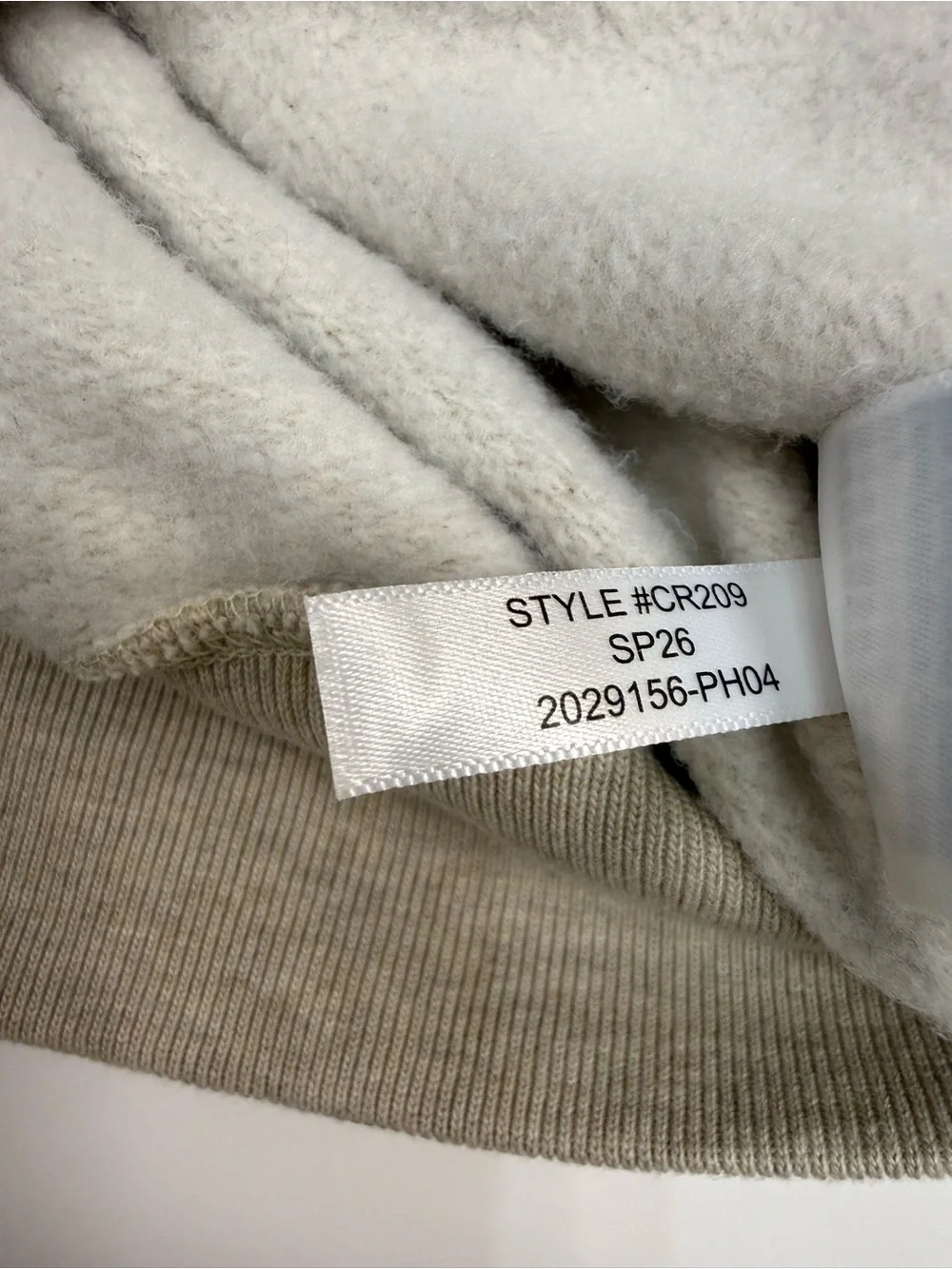 J. Crew Light Beige Crewneck Sweatshirt